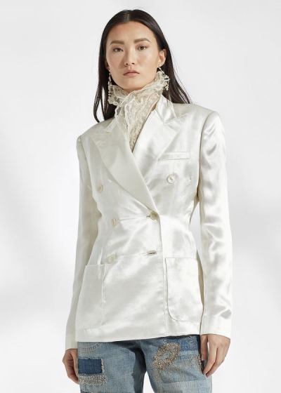 Women's Ralph Lauren Leslie Charmeuse Jackets | 167583GPF